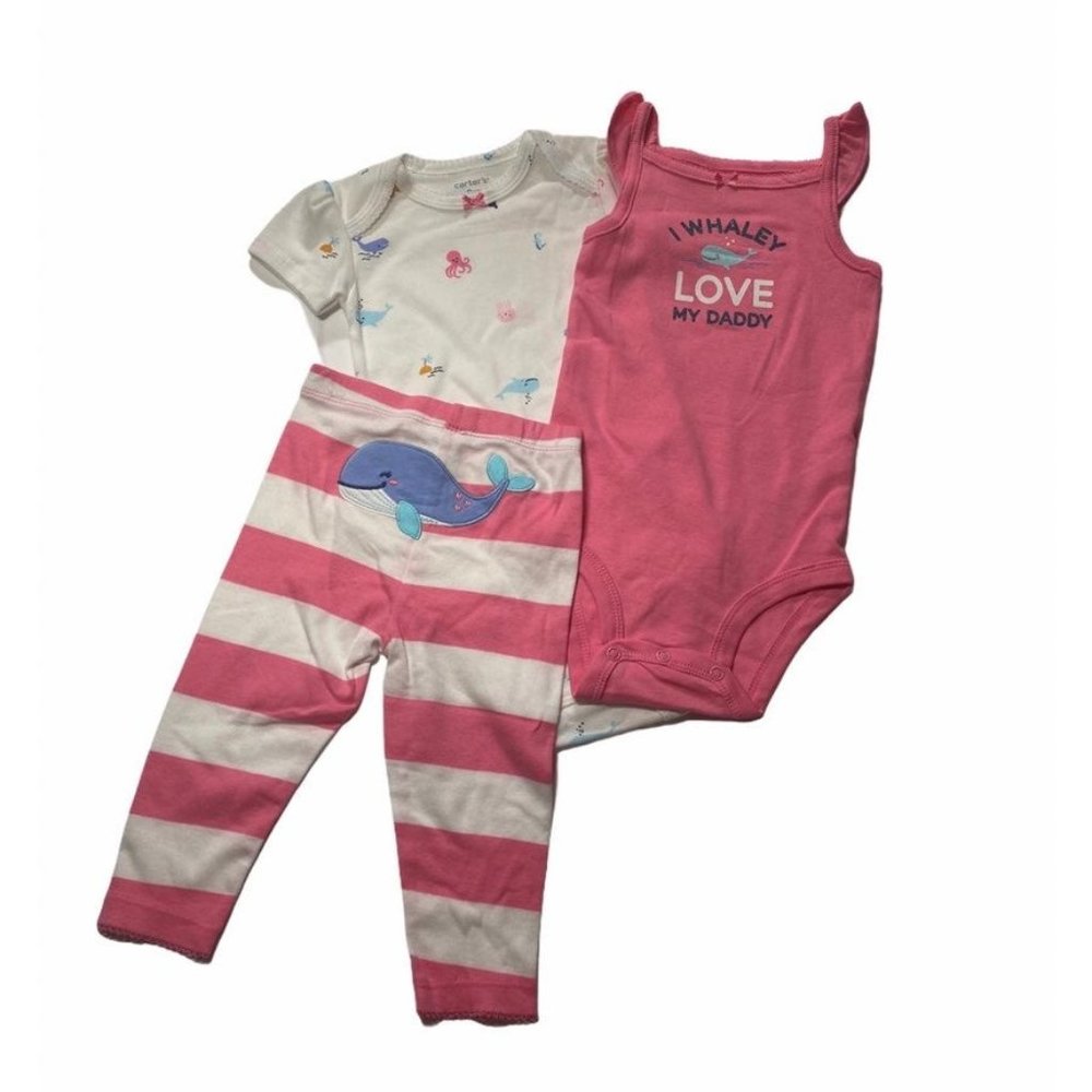NWT Whale Outfit 3 piece set sz 9 months